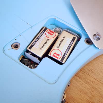 1973 Ovation Breadwinner Vintage Solidbody Electric Guitar USA Made Blue w/ Original Hardshell Case image 14
