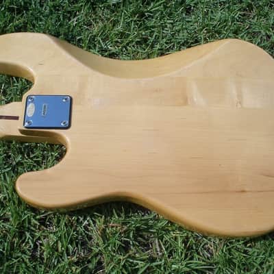 Vintage Harmony P Bass Copy - Natural Wood Finish - Cool Bass! image 7