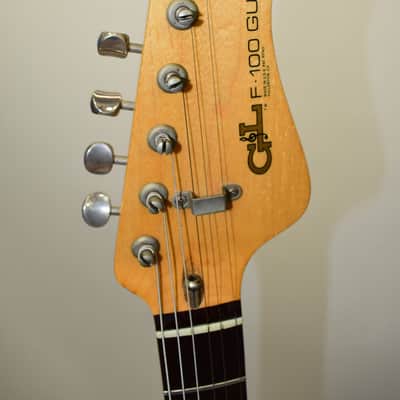Vintage 1980's G&L F-100 Series II Electric Guitar, Transparent Blue w/ Case image 12