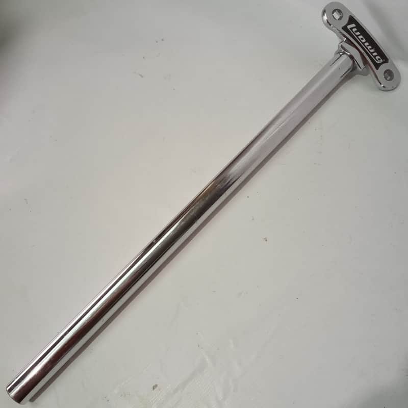 *Ludwig Double Tom Drum Mount Long Post Vintage 70s Chrome Parts L-Arm Holder* image 1