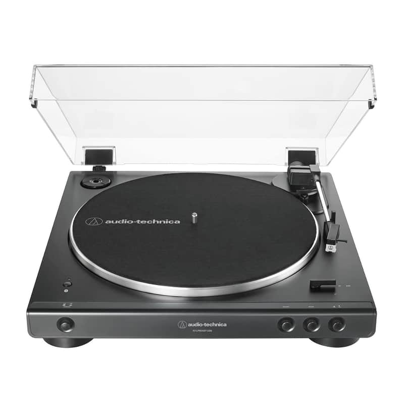 Audio-Technica AT-LP60XBT-USB-BK Fully Automatic Belt-Drive Stereo Turntable with Bluetooth and USB image 1