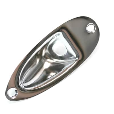 Brio Jack plate for Strat®, with mounting screws Chrome image 1