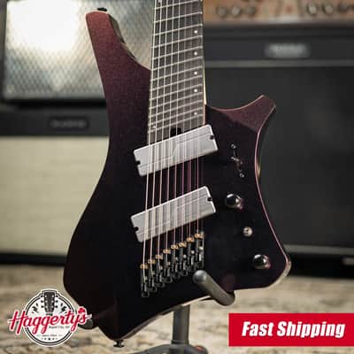 Ibanez Alpha A528 Multi-Scale 8-String Electric Guitar - Coral Mirage with Gig Bag image 1
