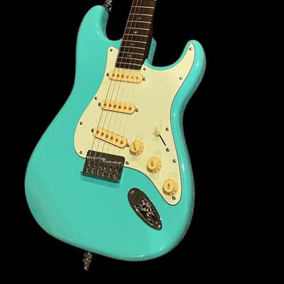 Billy Handy Junior’s GAS Station Custom S Style Hardtail Parstcaster - Seafoam Green - Solid Rosewood Neck image 3