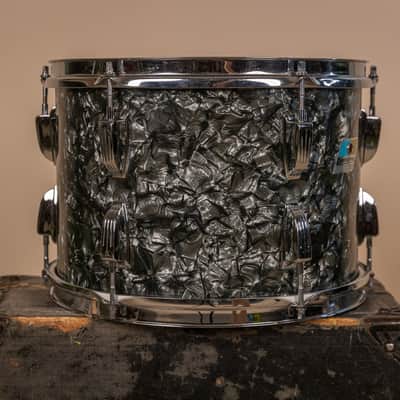1971 Ludwig 9x13 Black Diamond Pearl Tom image 6