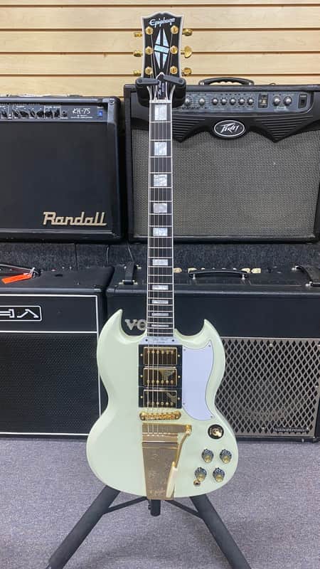 Epiphone "Inspired by Gibson Custom" '63 Les Paul SG Custom with Maestro Vibrola 2024 - Present - Classic White image 1