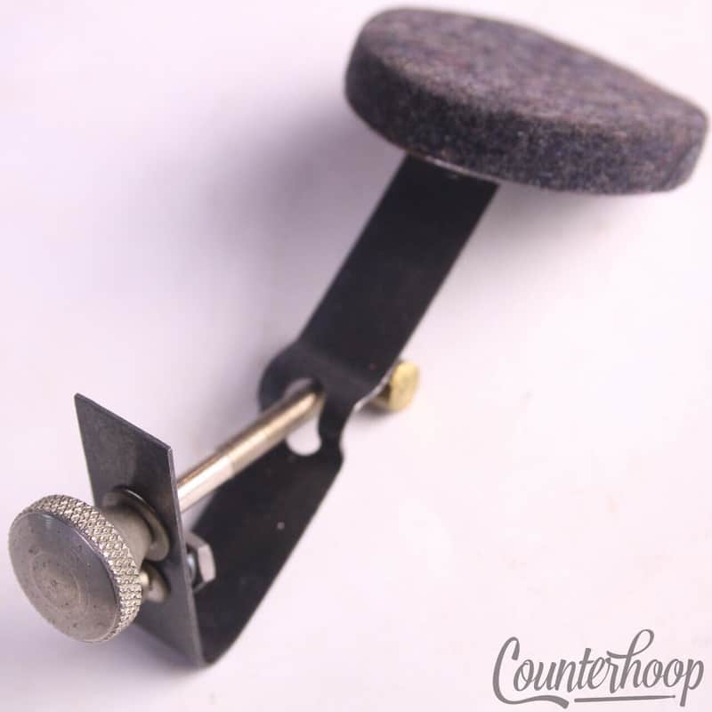*Ludwig Muffler Black Felt Nickel Round Knob Brass Snare/Tom Drum 50s WFL USA* image 1