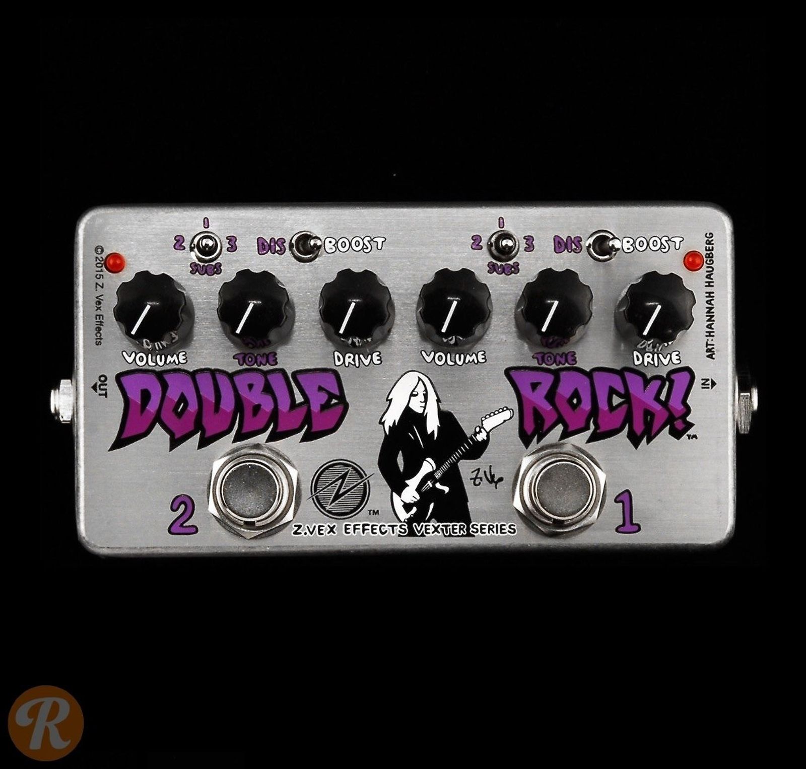 Zvex Double Rock Vexter Dual Distortion Pedal | Reverb