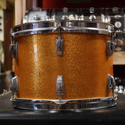 1960s Ludwig 8x12 Tom in Gold Sparkling Pearl image 4