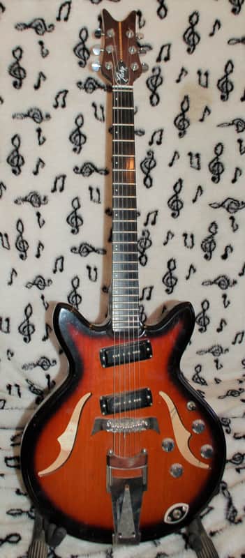 Fury Concord  L-S Jazz Series Thinline Electric Guitar 1974 image 1