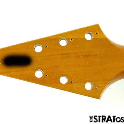 Gibson USA 70s Flying V Model BODY + NECK American Slim Taper Antique Natural image 9