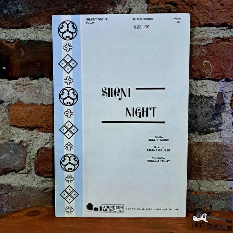"Silent Night" Sheet Music for Mixed Chorus (20th Century) image 1
