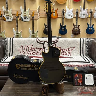 Epiphone Joe Bonamassa 1959 Les Paul Custom with Bigsby Antique Ebony 9.95 lbs image 7
