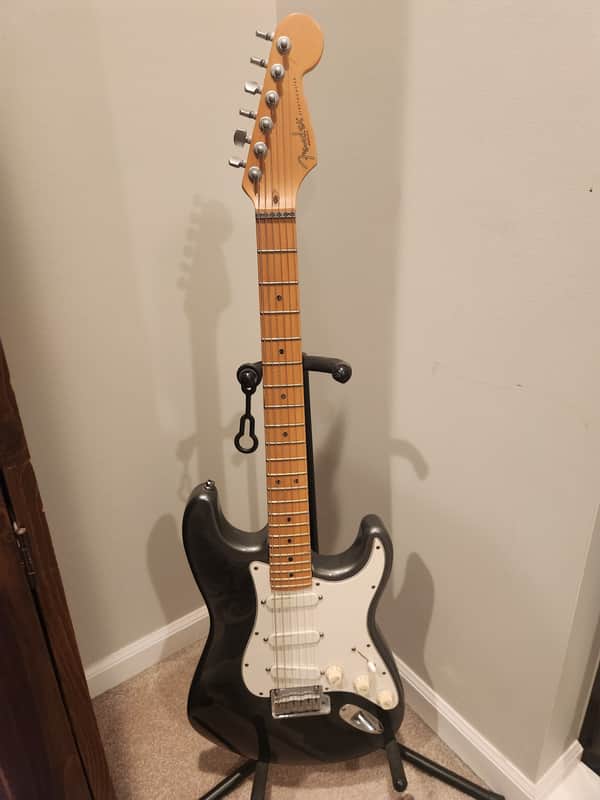 1995 Fender American Stratocaster Plus - Black Pearl Dust - 100% Stock w/ OHSC image 1