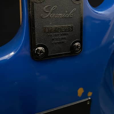 Samick Superstrat made in Korea Superstrat blue Hss image 14