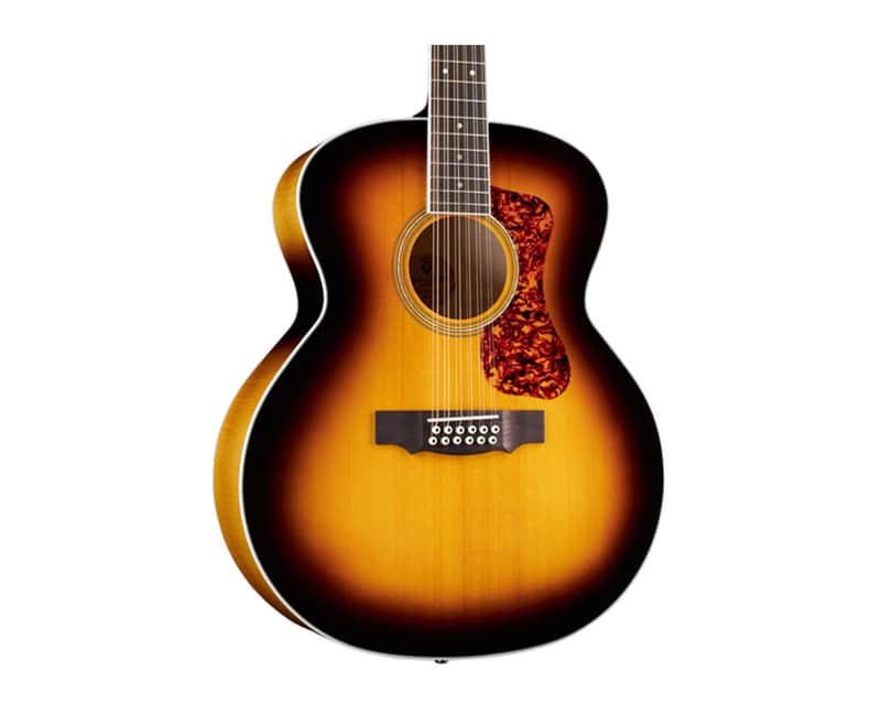 Guild F-2512E Deluxe Maple Jumbo 12-String A/E Guitar - Antique Burst - Open Box image 1