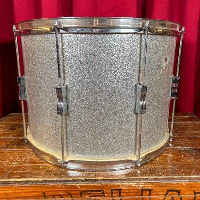 1970s Ludwig 12x17 Tenor Drum Silver Sparkle image 7