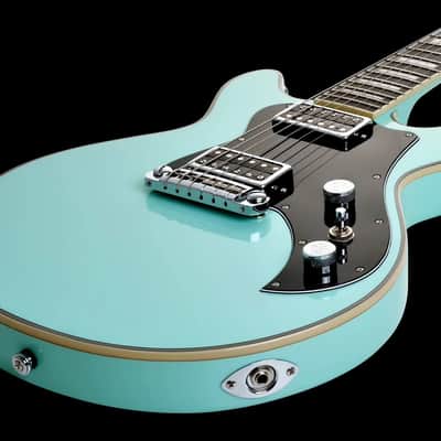 Hagstrom Megin Aged Sky Blue w/Case image 6