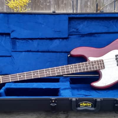 1998 Schecter Lefty USA Custom Shop Traditional J trans red left handed image 11