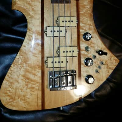 BC Rich USA Vintage Mockingbird Bass 1978 & 1979 Natural Maple image 3