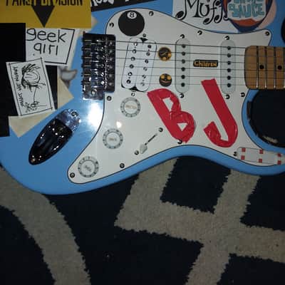 Billie Joe Armstrong (Green Day) "Blue" Stratocaster Replica image 2