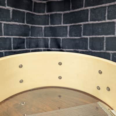 Ddrum D2 5"x14" Snare Drum – 8‑Lug – Remastered Natural/Green Metallic Strips – Punchy Student/Practice Snare with Custom Visual Flair image 9