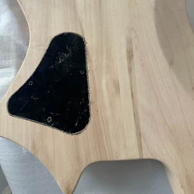 Unfinished Polar Wood Headless Guitar Body DIY Project image 6