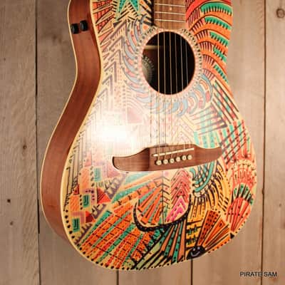 Fender California Malibu Custom Art Guitar Player w/gig bag image 4