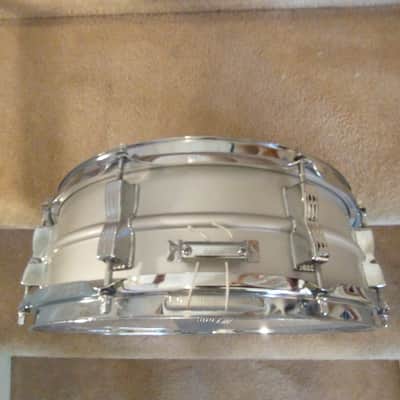 Ludwig Vintage Acrolite aluminum snare drum pointed corner badge mid-70s very clean! image 5