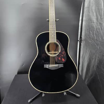 Yamaha LL16DRBLHC L Series Rosewood Folk Acoustic Guitar Black with Passive Pickup with Case image 2