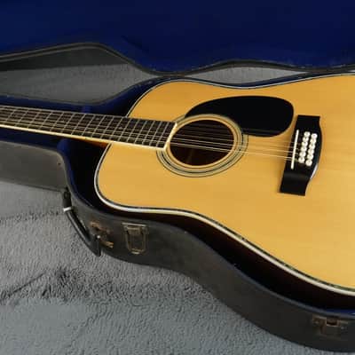 Yamaki YW-30 12-String Acoustic Guitar w/ Hard Case - Made in Japan image 21