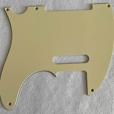 For Vintage 5-hole Fender Esquire Telecaster Guitar Pickguard Scratch Plate 3 Ply Vintage Yellow image 1