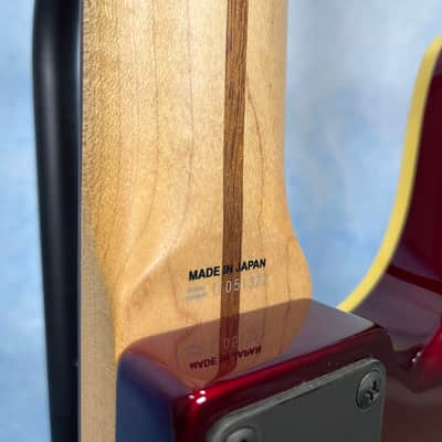 2010 Fender Japan AJB Aerodyne Jazz Bass Old Candy Apple Red, MIJ image 17