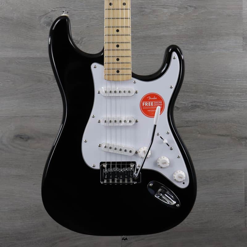 Squier Affinity Series Stratocaster with Maple Fretboard Black image 1