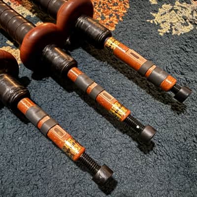 2016 McCallum AB4D Bagpipes: Mopani Mounts – Gold Celtic image 9