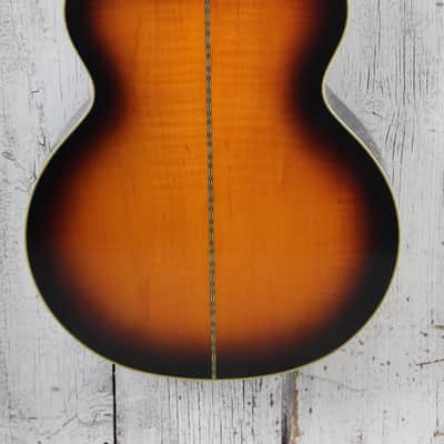 Epiphone J-200 Super Jumbo Acoustic Electric Guitar Aged Vintage Sunburst Gloss image 8