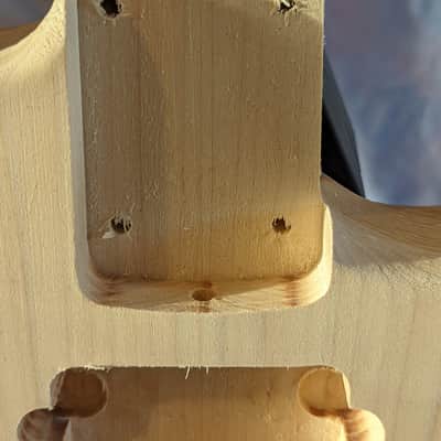 Strat HH body, Rear Routed, Poplar, unfinished image 5