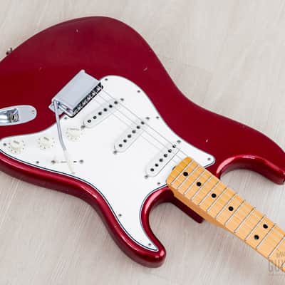 2020 Fender Custom Shop Limited Edition 1969 Stratocaster Journeyman Relic Aged Firemist Red w/ Case, COA, Tags image 9