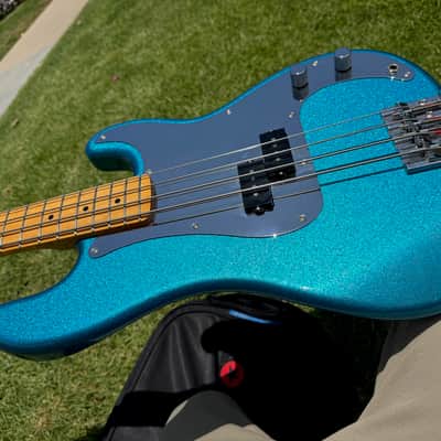 2014 Fender Steve Harris Blue Sparkle P Bass - MIJ Japan -Iron Maiden image 1