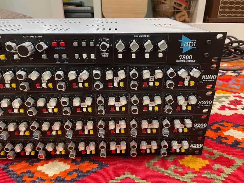 API Summing Mixer System 7800, 8200 x4, L100 Power Supply - All Cabling image 1