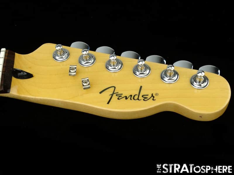 Fender Birdseye Maple & Rosewood Telecaster NECK & TUNERS Tele Guitar Abalone image 1
