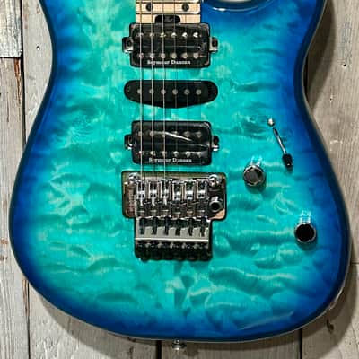 NEW Charvel MJ San Dimas Style 1 HSH FR M QM  Caribbean Burst , Support Small Business This is a Package Bundle, Best Deal On the Planet ! image 4