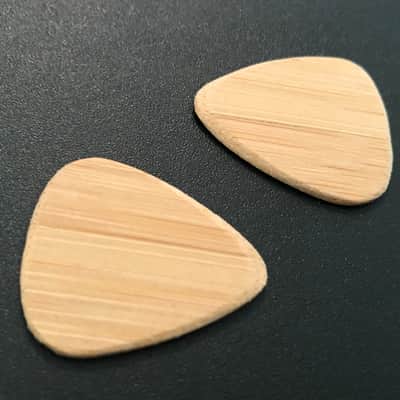 USA Made Bamboo Guitar Picks Plectrums Natural Wood image 2