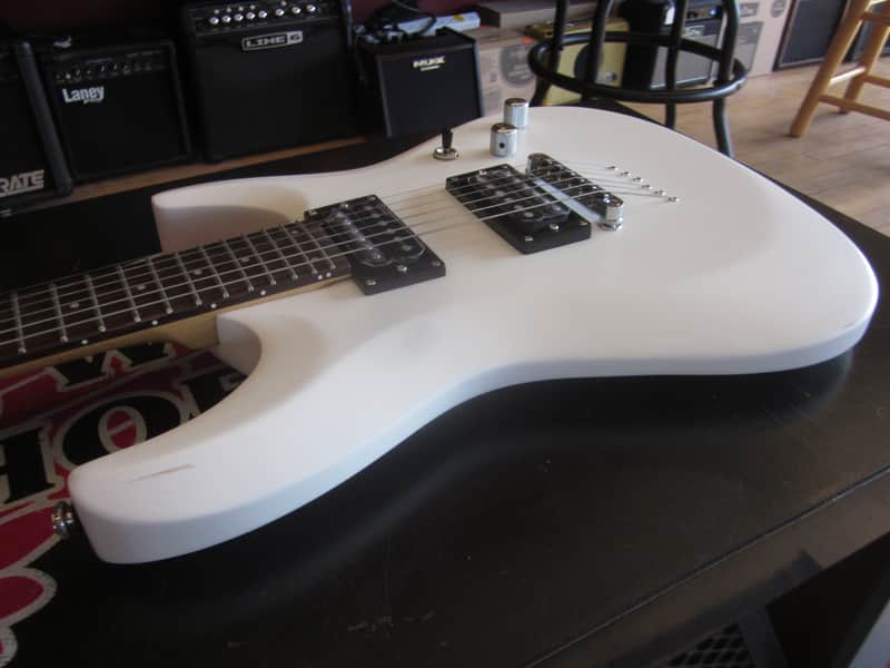 Schecter C-6 Deluxe Guitar Research Electric Guitar - Satin White image 1