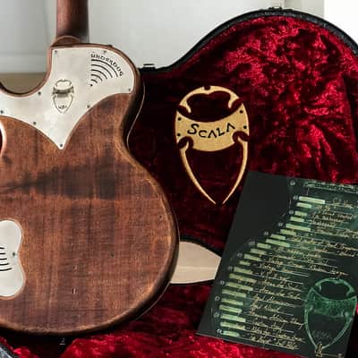 Scala Guitars (Leo Scala) Underdog 5A Flamed Maple Top Amberburst image 15