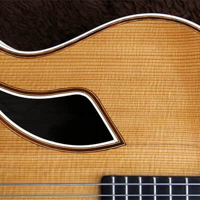 One Of A Kind German Handmade Flat Top Jazz Guitar 1970s Natural Gloss All Solid Woods image 4