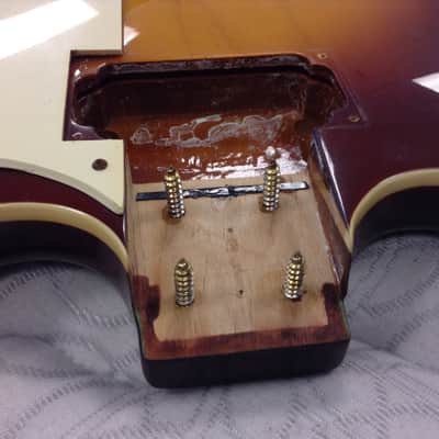 JB Player (JBP) Artist 80s Sunburst Semi Hollow Electric Guitar Body Very Good Condition image 12