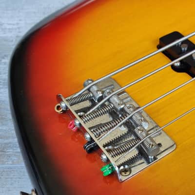 1981 Fernandes Japan RJB-75 "The Revival" Series Jazz Bass (Nitro Sunburst) image 3