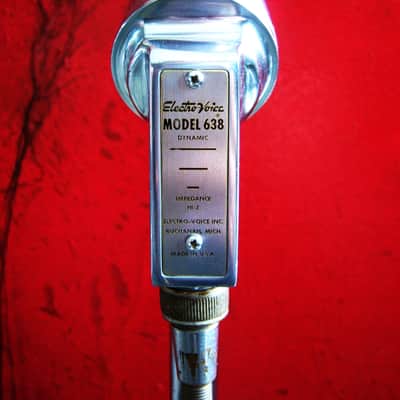 Vintage 1950's Electro-Voice 638 Omnidirectional Dynamic Microphone Hi Z harp mic 605 641 image 7