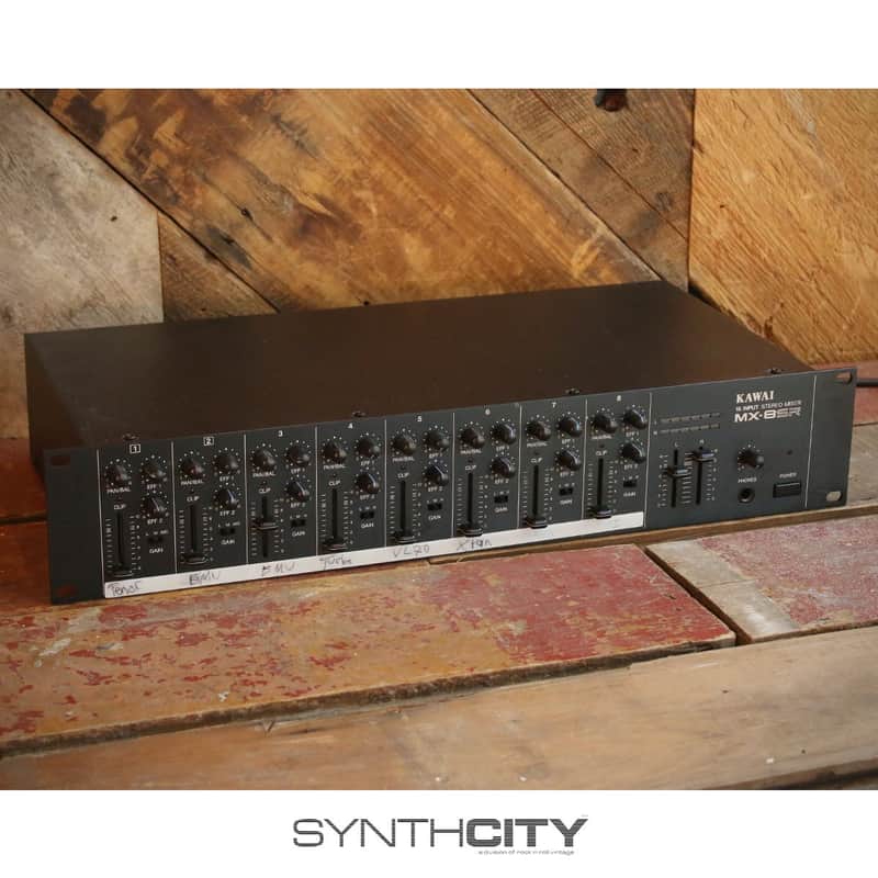 1980's Kawai MX-8SR 8-Channel Stereo Mixer Rackmount MX8SR | Reverb